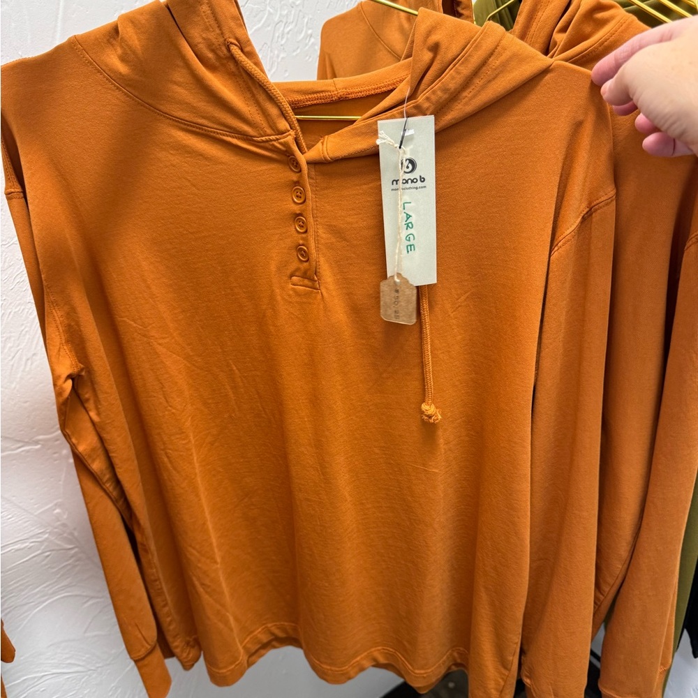 Mono B Burnt Orange Hoodie
